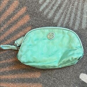 CUTE COSMETIC POUCH IN LIGHT MINT GREEN